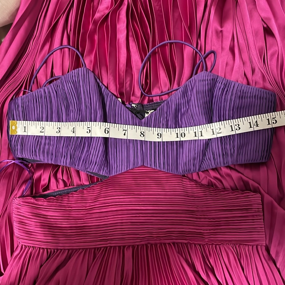 AMUR Elodie Gown in Fuchsia and Purple  Size 4 NEW - Picture 15 of 16